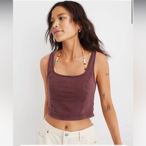 Aerie Corset Cropped Tank Top